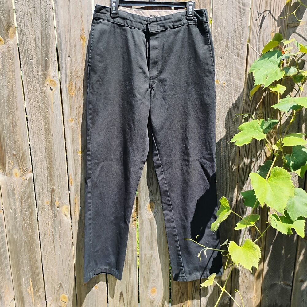 Dickies 874 Original Fit Work Pants Mens 34x31 Black Heavy Duty Twill Chino